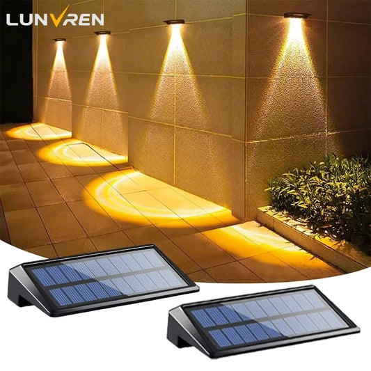 Outdoor Solar Wall Lights | Solar Powered Wall Lantern with 150 Lumen Brightness | Waterproof Design for Yard Safety 0