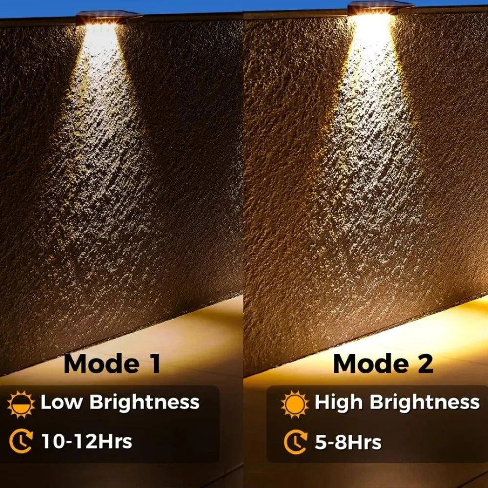 Outdoor Solar Wall Lights | Solar Powered Wall Lantern with 150 Lumen Brightness | Waterproof Design for Yard Safety 3