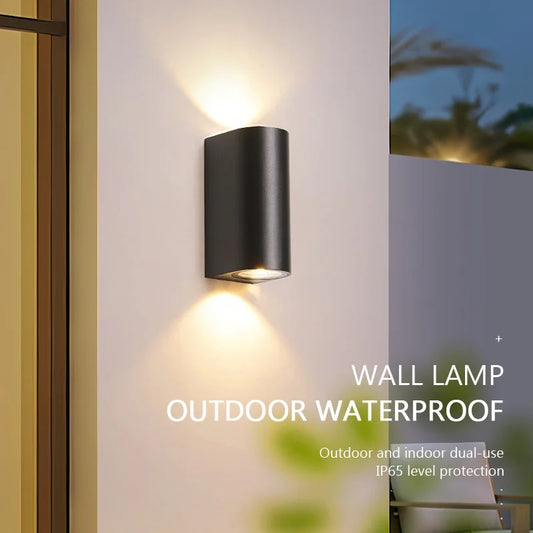 Outdoor Wall Lantern | Waterproof LED Design with Energy-Efficient 6W Light | Stylish Black Exterior Wall Light for Gardens and Porches 0