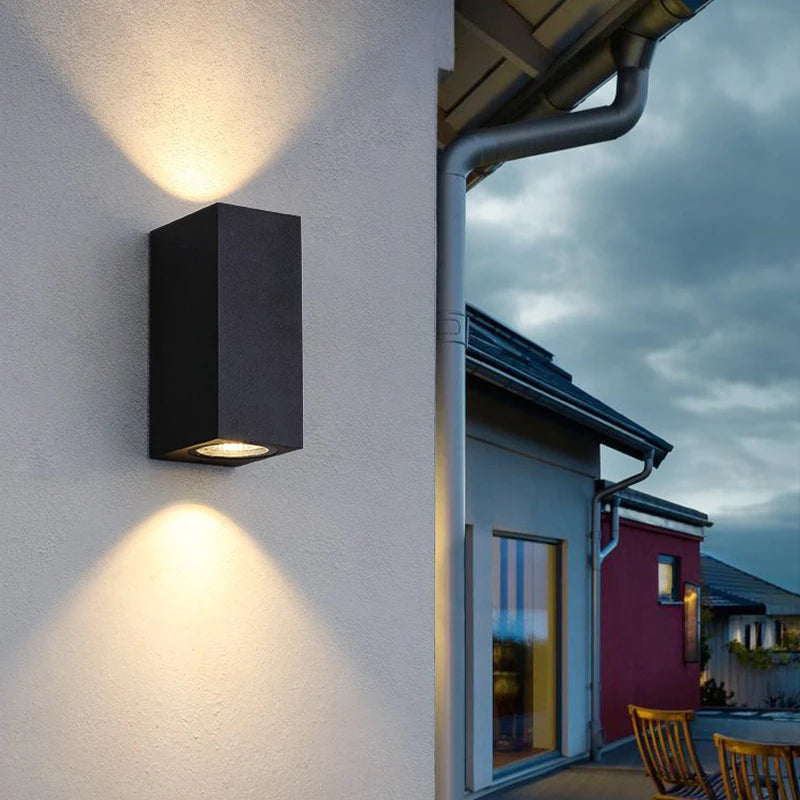 Outdoor Wall Lantern | Waterproof LED Design with Energy-Efficient 6W Light | Stylish Black Exterior Wall Light for Gardens and Porches 1