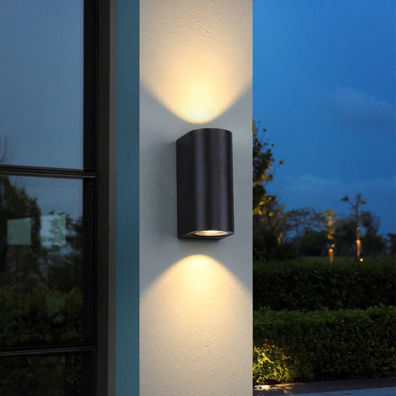 Outdoor Wall Lantern | Waterproof LED Design with Energy-Efficient 6W Light | Stylish Black Exterior Wall Light for Gardens and Porches 2