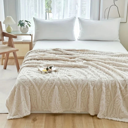 Paris Weave | Fleece Blanket with Soft Microfiber Blend | Cozy Layer for Home Decor 1