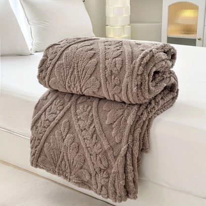 Paris Weave | Fleece Blanket with Soft Microfiber Blend | Cozy Layer for Home Decor 10