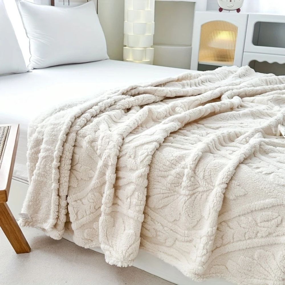 Paris Weave | Fleece Blanket with Soft Microfiber Blend | Cozy Layer for Home Decor 3