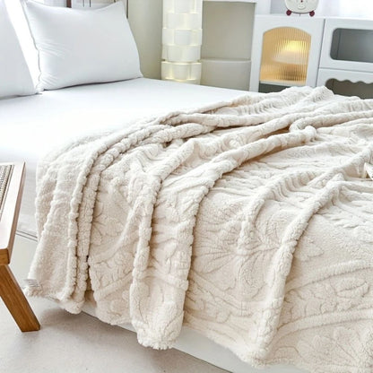 Paris Weave | Fleece Blanket with Soft Microfiber Blend | Cozy Layer for Home Decor 3
