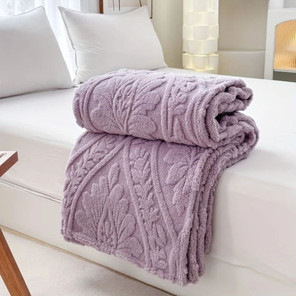 Paris Weave | Fleece Blanket with Soft Microfiber Blend | Cozy Layer for Home Decor 5