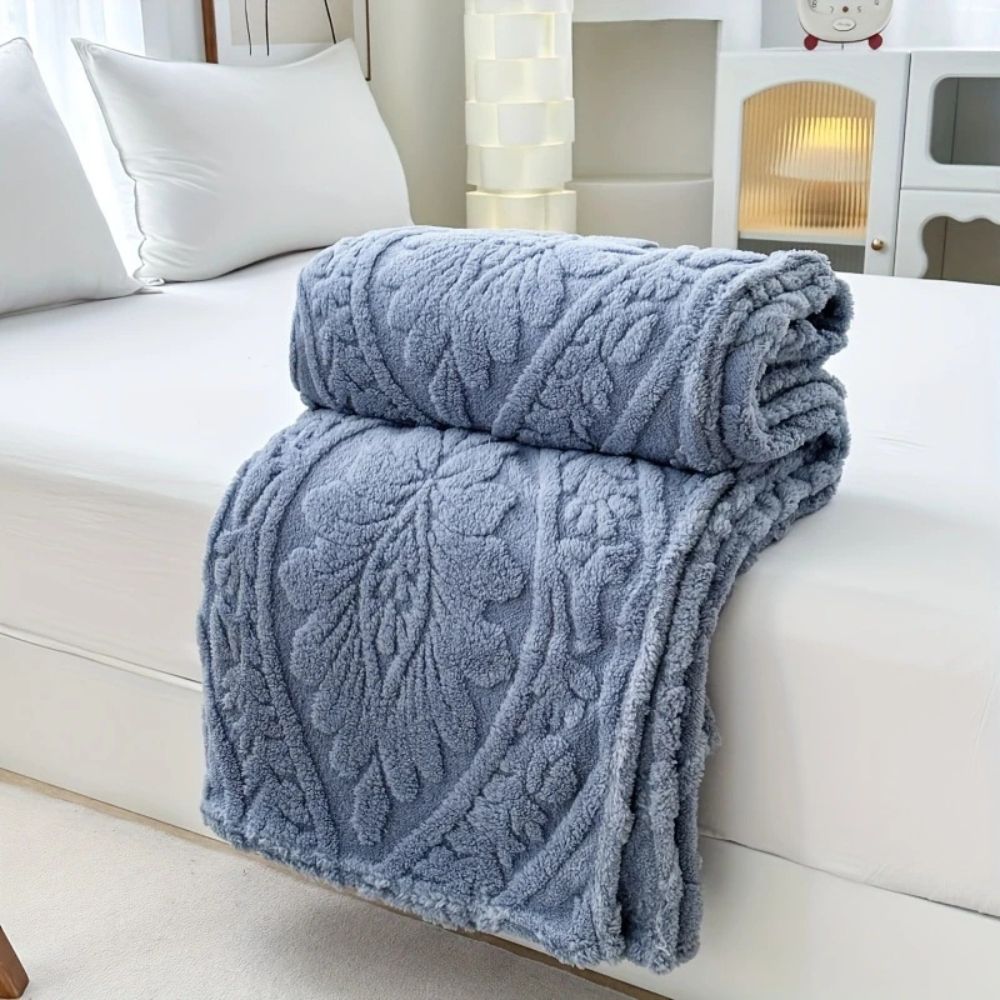 Paris Weave | Fleece Blanket with Soft Microfiber Blend | Cozy Layer for Home Decor 6