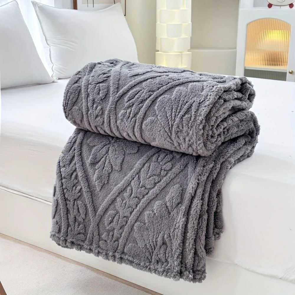 Paris Weave | Fleece Blanket with Soft Microfiber Blend | Cozy Layer for Home Decor 7