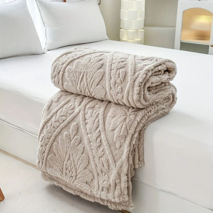 Paris Weave | Fleece Blanket with Soft Microfiber Blend | Cozy Layer for Home Decor 8
