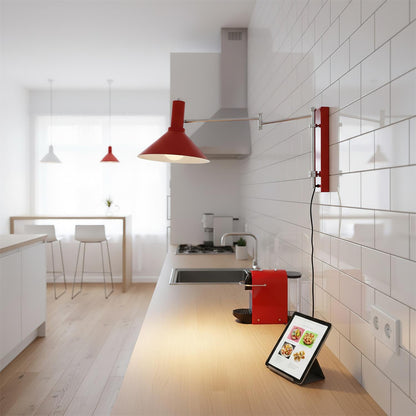 Peak Collection | Wall Lamp with 360-Degree Swivel & Adjustable Arm | Versatile Plug-In Lighting for Home Decor 7