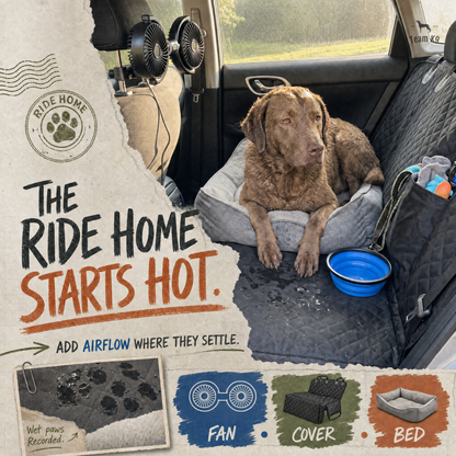 Pet Breeze | Adjustable Backseat Cooling Fan with Dual Airflow | Whisper-Quiet Design for Pet Comfort 6