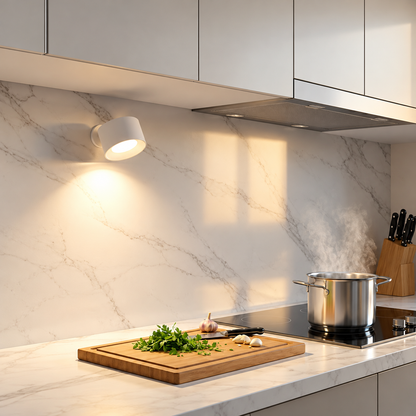 Pivot Easy-Stick | Wireless Wall Sconce with 360° Rotation & USB Rechargeable Design | Versatile Wall Lighting for Any Space