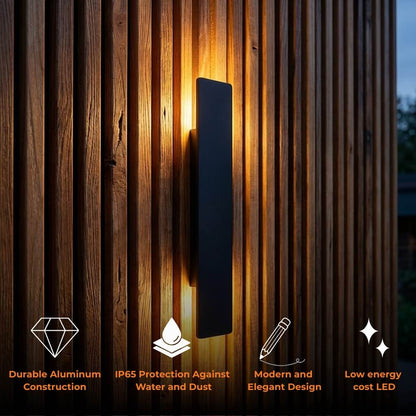 RainGuard | Outdoor Wall Lantern with Weatherproof LED Design | Modern Exterior Light for All-Weather Durability 1