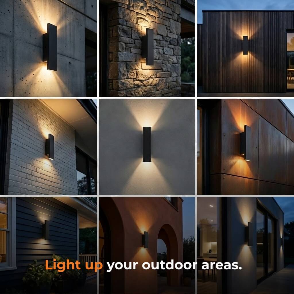 RainGuard | Outdoor Wall Lantern with Weatherproof LED Design | Modern Exterior Light for All-Weather Durability 3