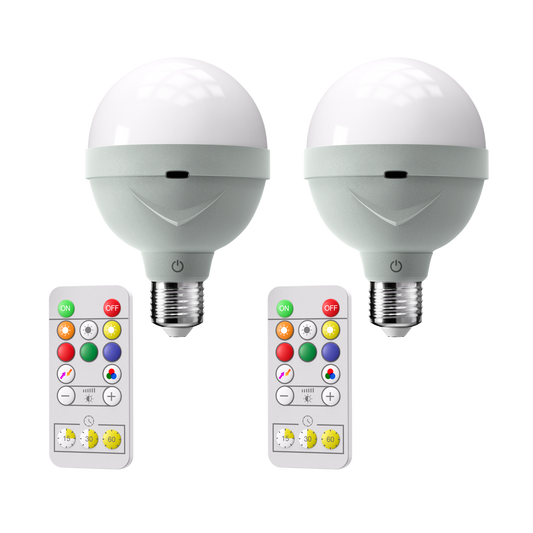 Rechargeable Wireless LED Light Bulbs with 800 Lumens Brightness | Energy-Efficient Design for Versatile Indoor & Outdoor Use 0