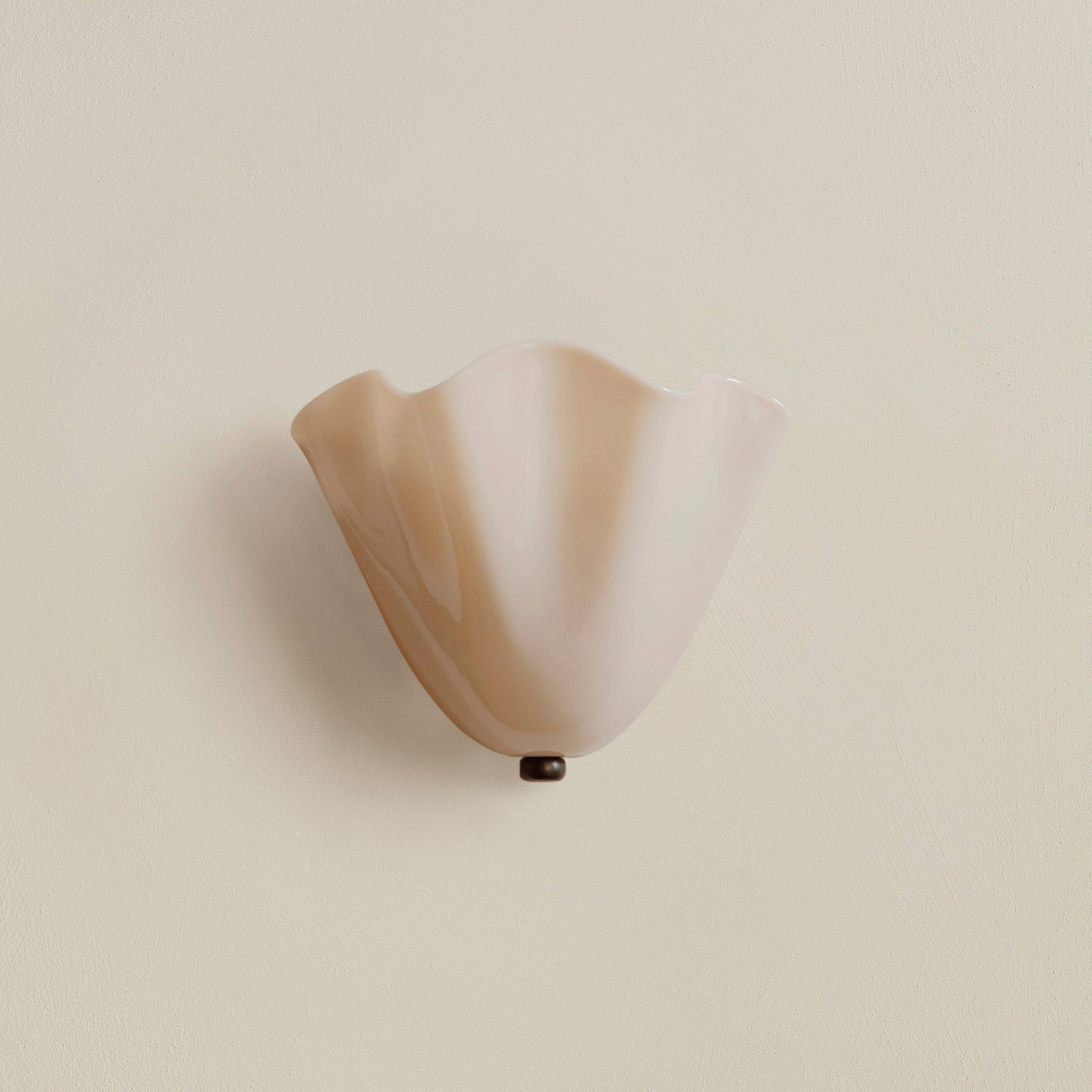 Retro Stained Glass Wall Sconce Lighting with Unique Skirt Shell Design | Ambient Wall Lamp for Cozy Home Illumination 0