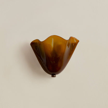 Retro Stained Glass Wall Sconce Lighting with Unique Skirt Shell Design | Ambient Wall Lamp for Cozy Home Illumination 6