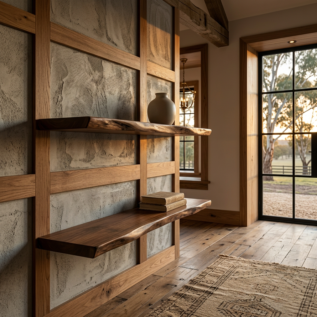 Rustic Hardwood | Floating Shelf with Live Edge Design | Unique Wall Decor for Natural Aesthetic 6