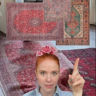 Savanna | Washable Red Distressed Rug with Stain Resistance | Eco-Friendly Design for Easy Maintenance 7