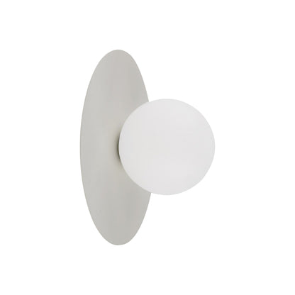 Scandinavian Minimalist Wall Sconce Light with Opal Glass Globe | Elegant Accent Wall Lights for Modern Interiors 0