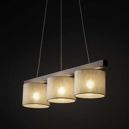 Scandinavian Pendant Light with Adjustable Height & Soft Linen Shades | Modern Kitchen Pendant Lighting for Cozy Ambiance 4