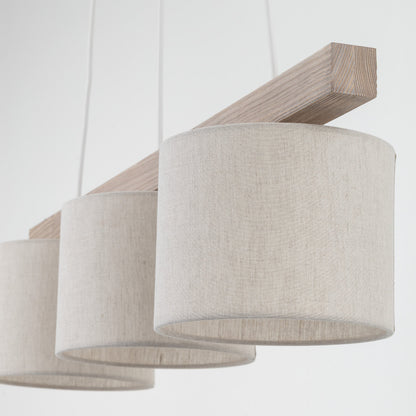 Scandinavian Pendant Light with Adjustable Height & Soft Linen Shades | Modern Kitchen Pendant Lighting for Cozy Ambiance 5