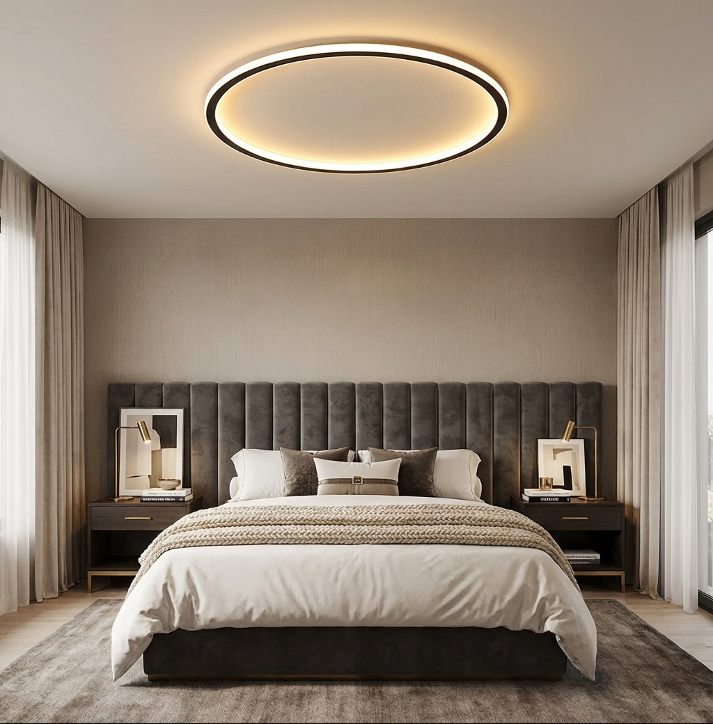 Scandinavian Round LED Ceiling Light | Integrated LED & Flush Mount Design for Modern Interiors 1