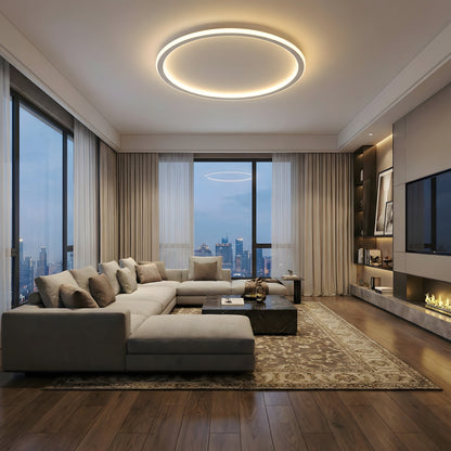 Scandinavian Round LED Ceiling Light | Integrated LED & Flush Mount Design for Modern Interiors 4