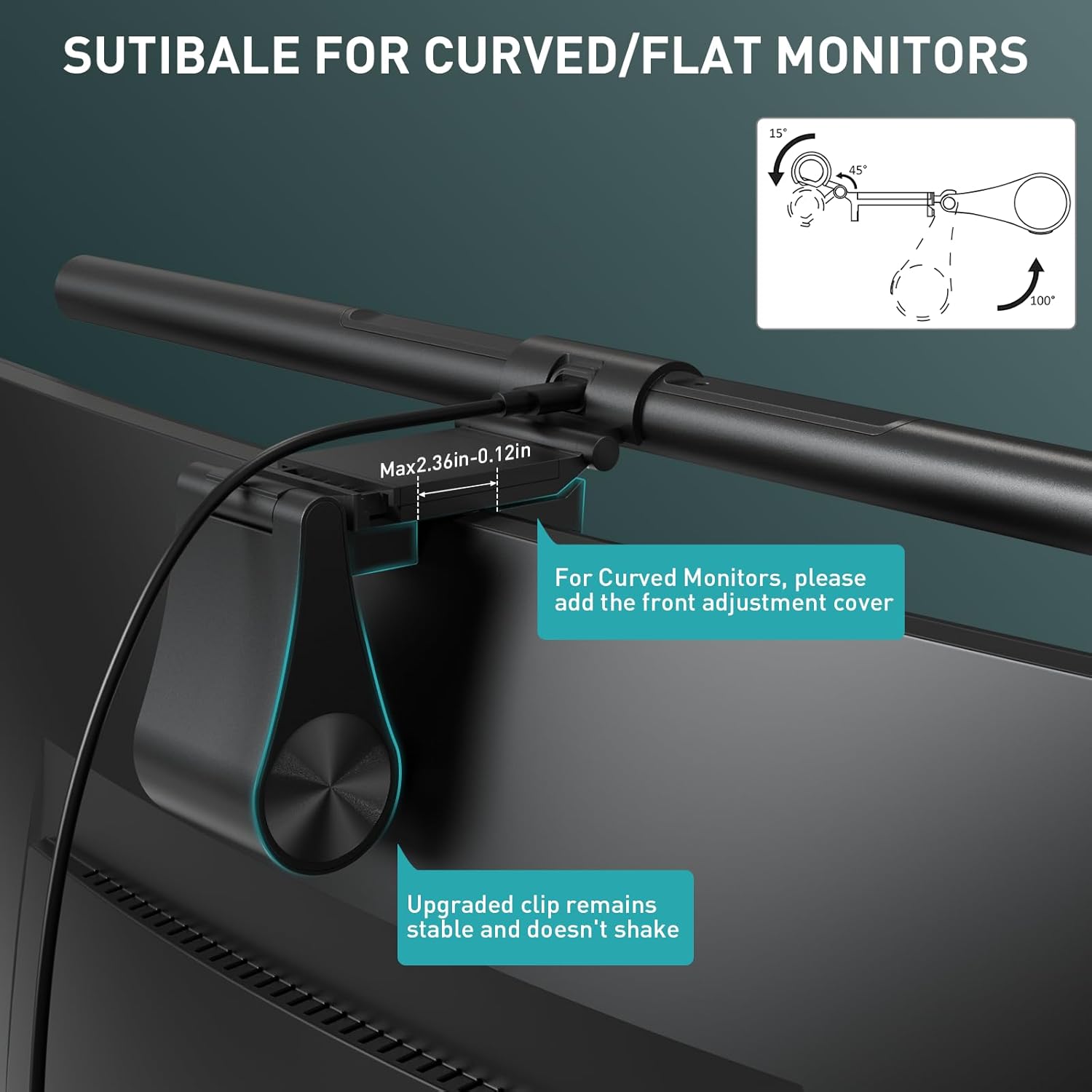 ScreenLinear PRO+ | Monitor Light Bar with Auto-Dimming & Remote Control | Eye-Care Design for Comfortable Viewing 1