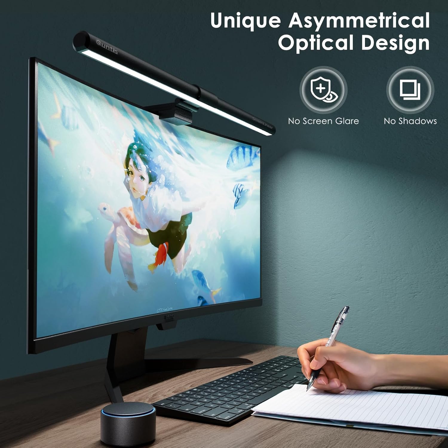 ScreenLinear PRO+ | Monitor Light Bar with Auto-Dimming & Remote Control | Eye-Care Design for Comfortable Viewing 2