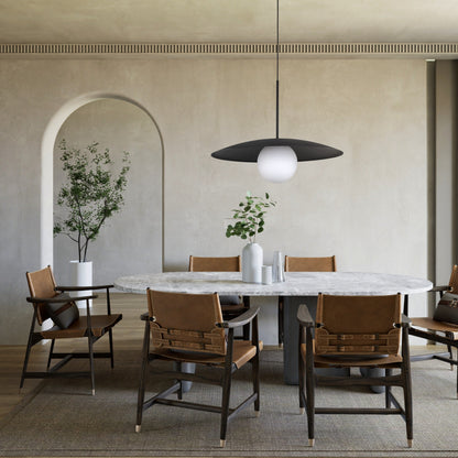 Sculptural | Glass Pendant Light with Adjustable Height & Soft Glow | Ideal Kitchen Pendant Lighting for Dining Tables 3
