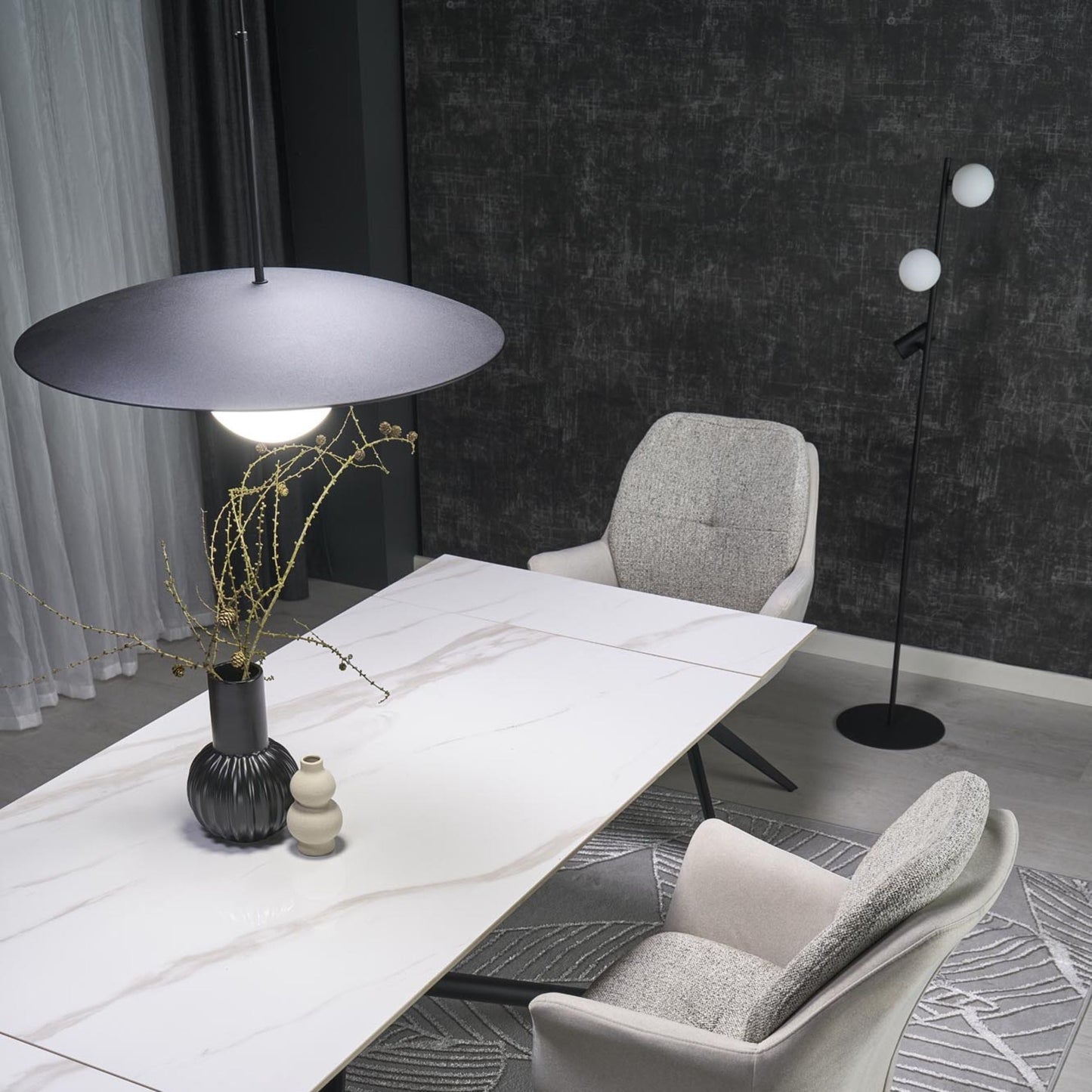 Sculptural | Glass Pendant Light with Adjustable Height & Soft Glow | Ideal Kitchen Pendant Lighting for Dining Tables 5