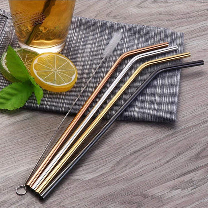 Seoul Straw | Stainless Steel Drinking Straws with Sleek Design | Eco-Friendly Metal Straws for Stylish Beverages 1