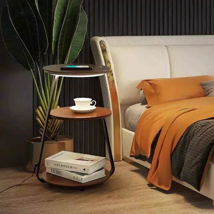 Signature Side Table with Wireless Charger & Ambient Lighting | Modern Design for Enhanced Living Spaces 5