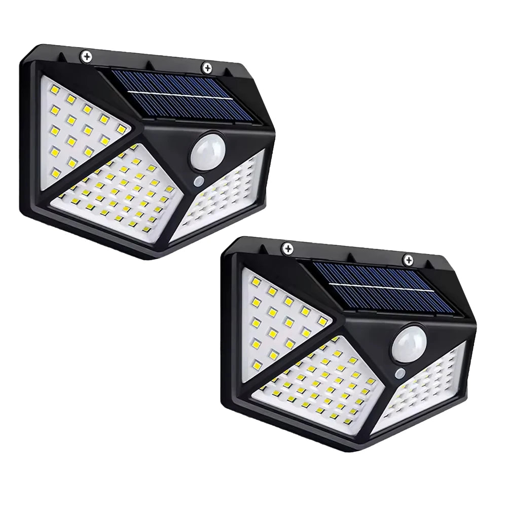Solar Garden Lights | 100 LED Outdoor Wall Light with Dimmable Function | Modern Design for Perfect Ambiance 6