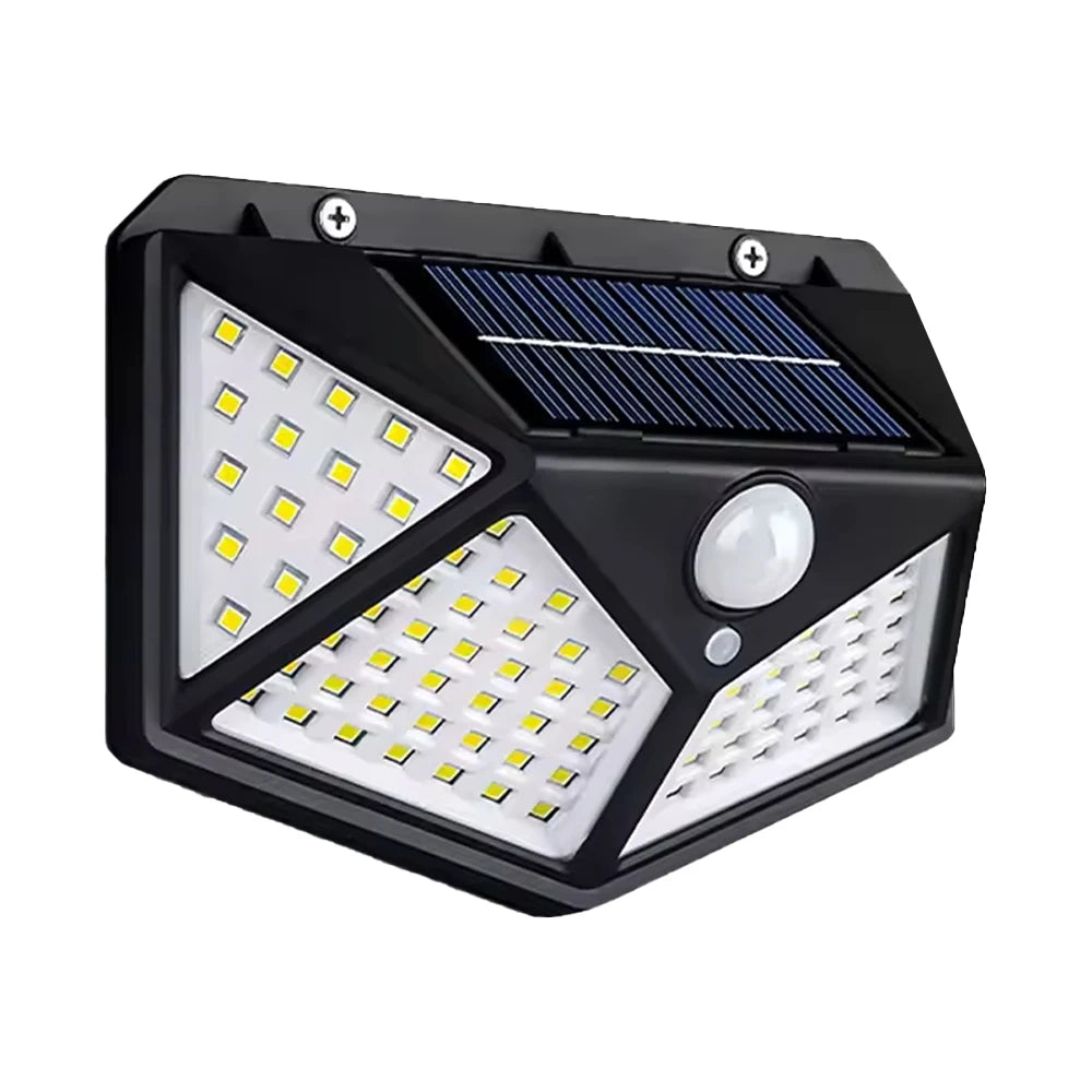 Solar Garden Lights | 100 LED Outdoor Wall Light with Dimmable Function | Modern Design for Perfect Ambiance 7