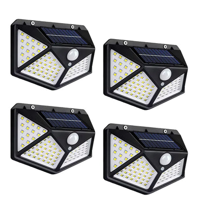 Solar Garden Lights | 100 LED Outdoor Wall Light with Dimmable Function | Modern Design for Perfect Ambiance 8