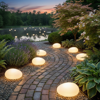 Solar Pebble Stone Light | Waterproof Solar Garden Lights for Elegant Outdoor Ambiance 3