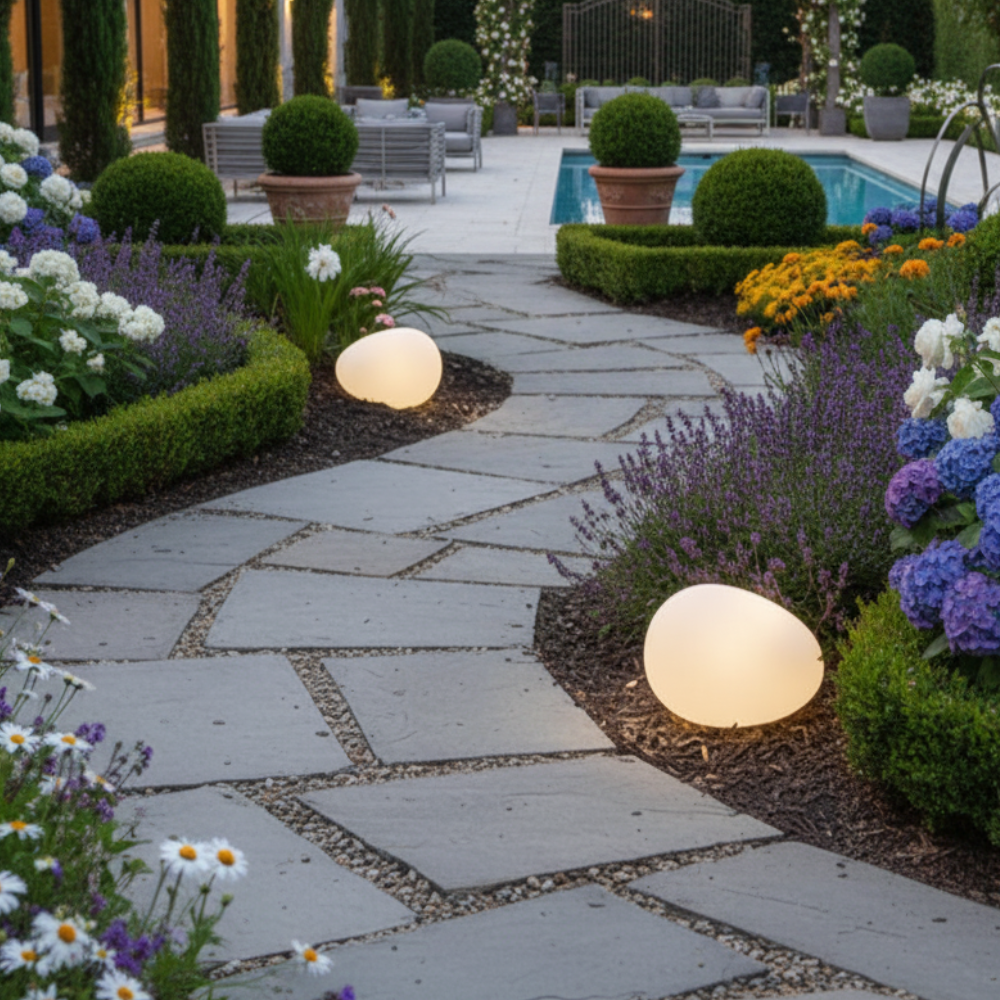 Solar Pebble Stone Light | Waterproof Solar Garden Lights for Elegant Outdoor Ambiance 4