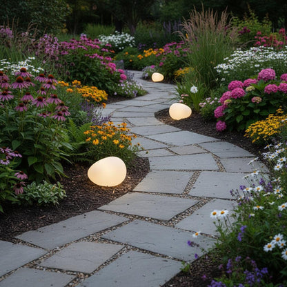 Solar Pebble Stone Light | Waterproof Solar Garden Lights for Elegant Outdoor Ambiance 6