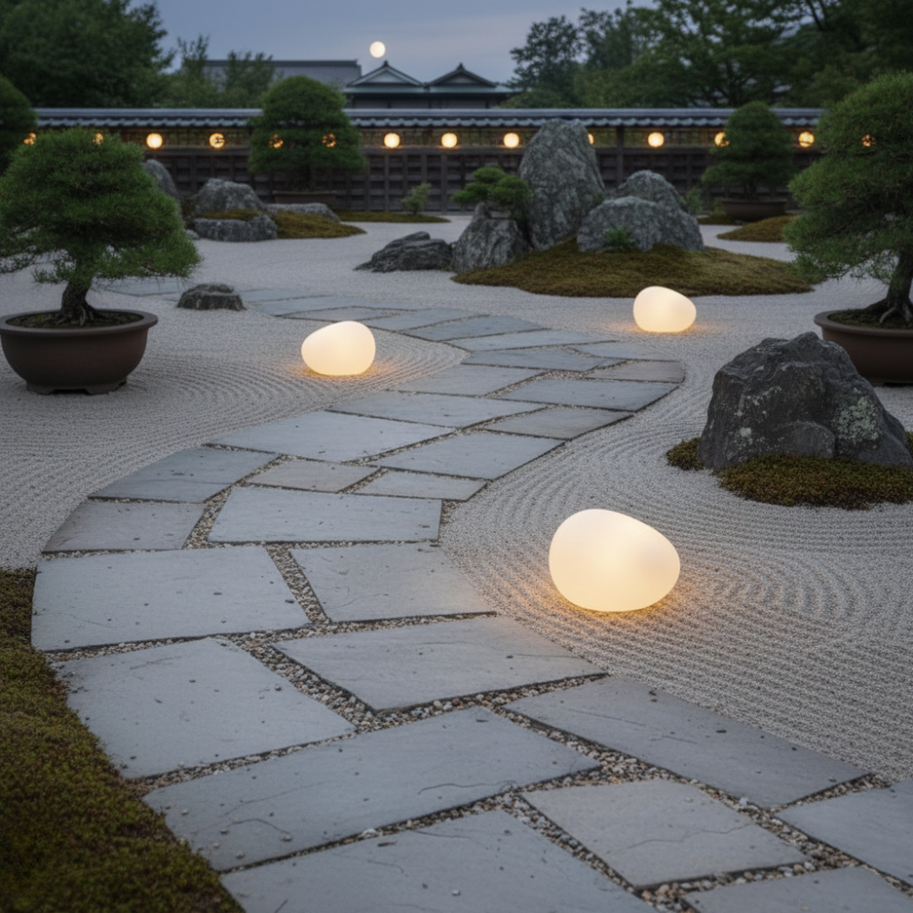 Solar Pebble Stone Light | Waterproof Solar Garden Lights for Elegant Outdoor Ambiance 7