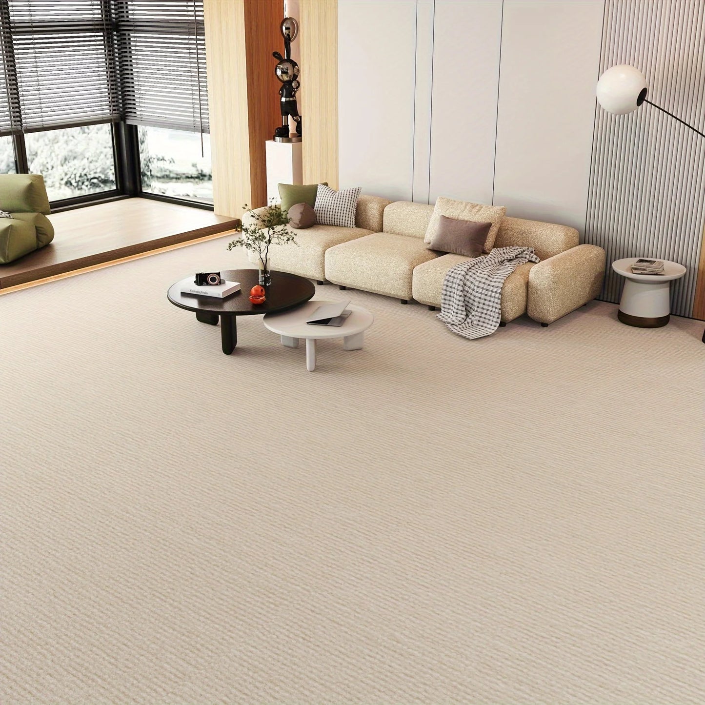 Solid Color Rug | Thickened Design for Home & Office with Moisture Resistance 3