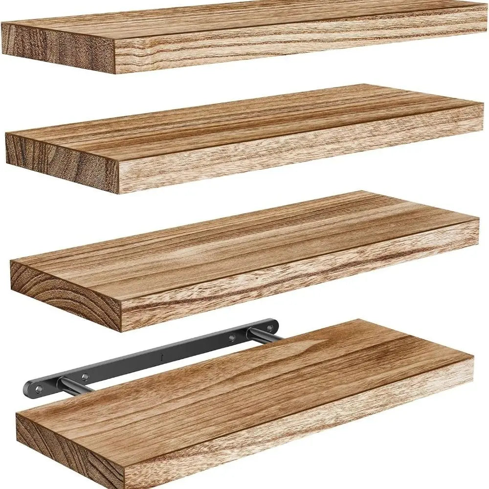 Stylish Floating Shelf | Wooden Wall Shelf with Durable Design | Versatile Storage Solution for Any Room 0