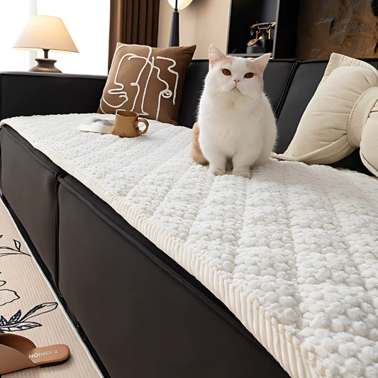 Stylish Pet Couch Cover | Quilted Slipcover with Non-Slip Backing | Protects Furniture from Pets 0