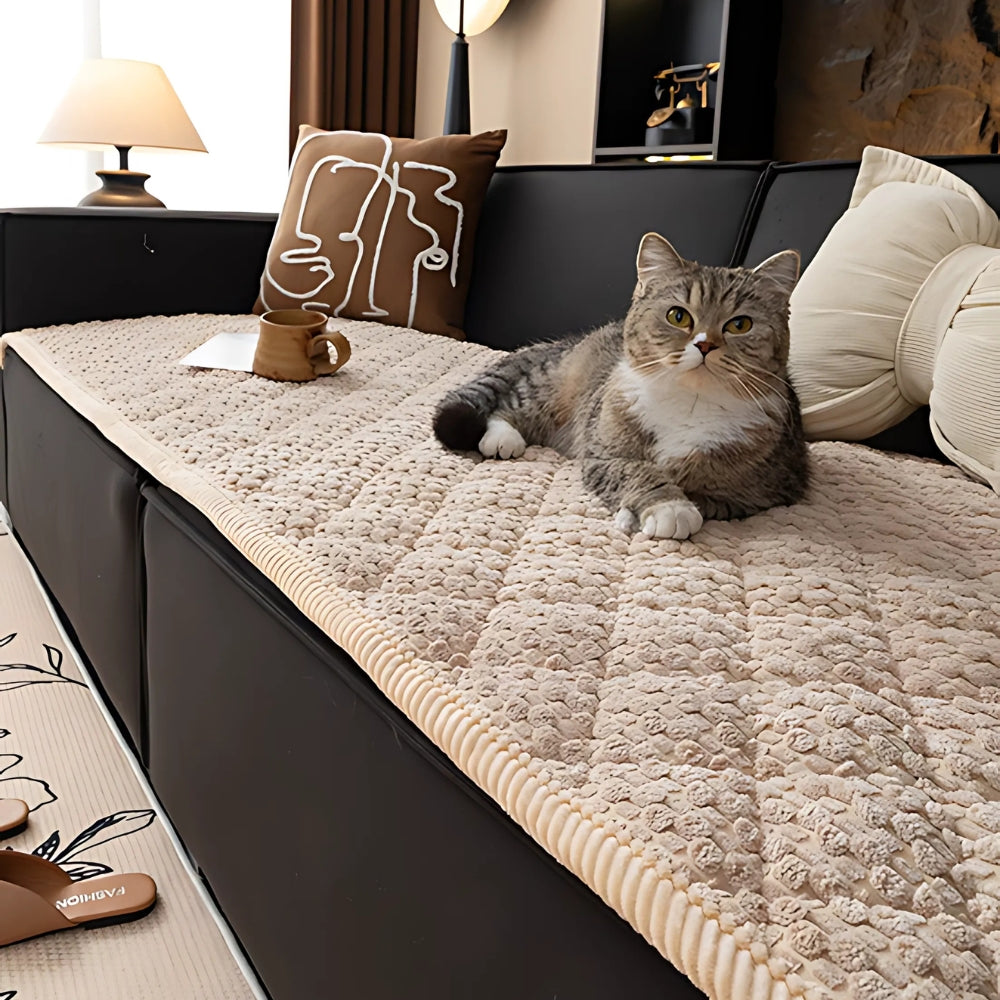 Stylish Pet Couch Cover | Quilted Slipcover with Non-Slip Backing | Protects Furniture from Pets 4
