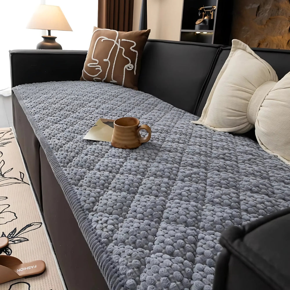 Stylish Pet Couch Cover | Quilted Slipcover with Non-Slip Backing | Protects Furniture from Pets 5
