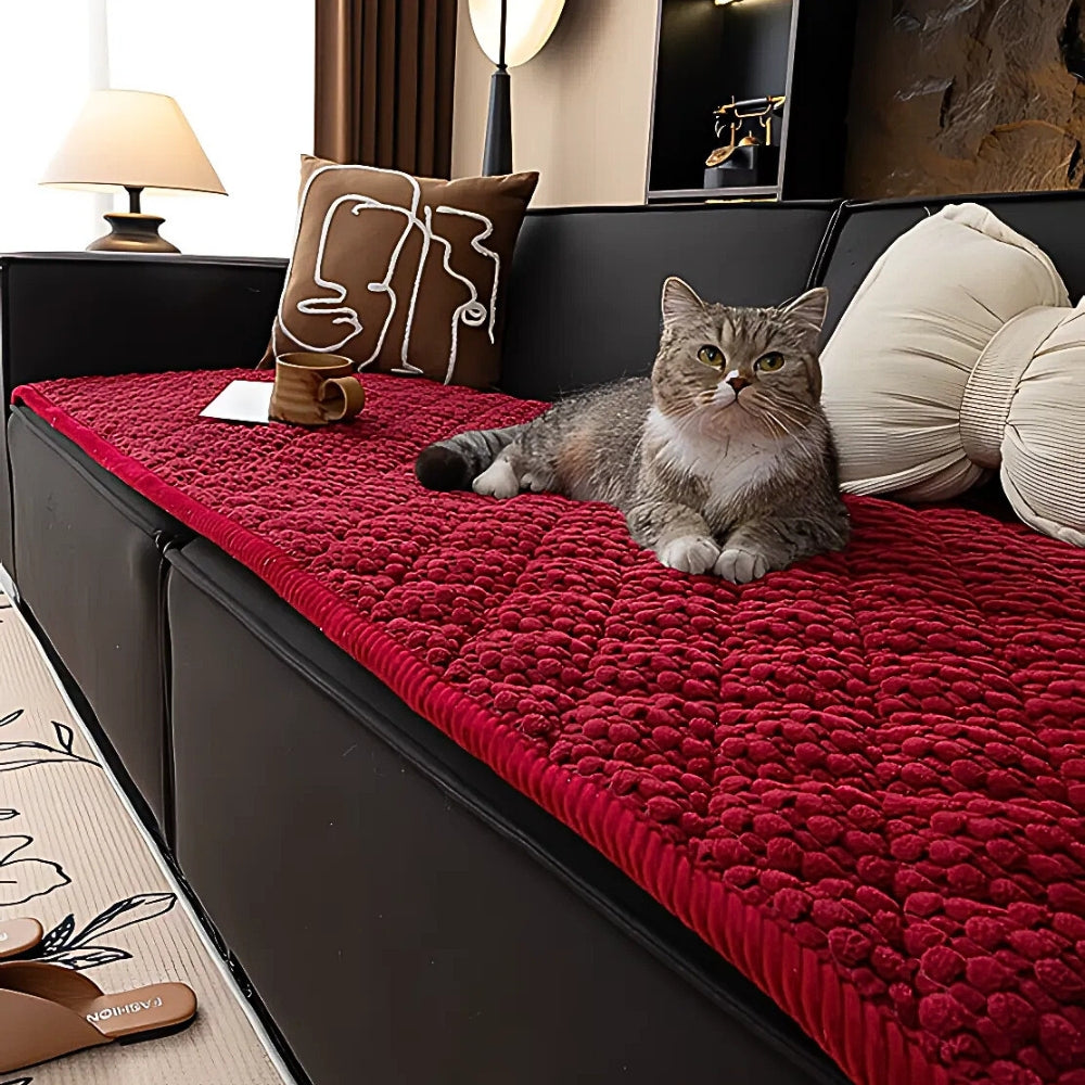 Stylish Pet Couch Cover | Quilted Slipcover with Non-Slip Backing | Protects Furniture from Pets 7
