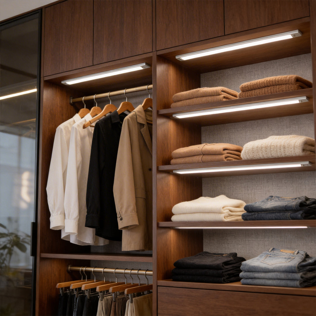 Stylish Under Cabinet Lighting | Wireless Puck Lights with Motion Sensor | USB Rechargeable for Effortless Illumination 3