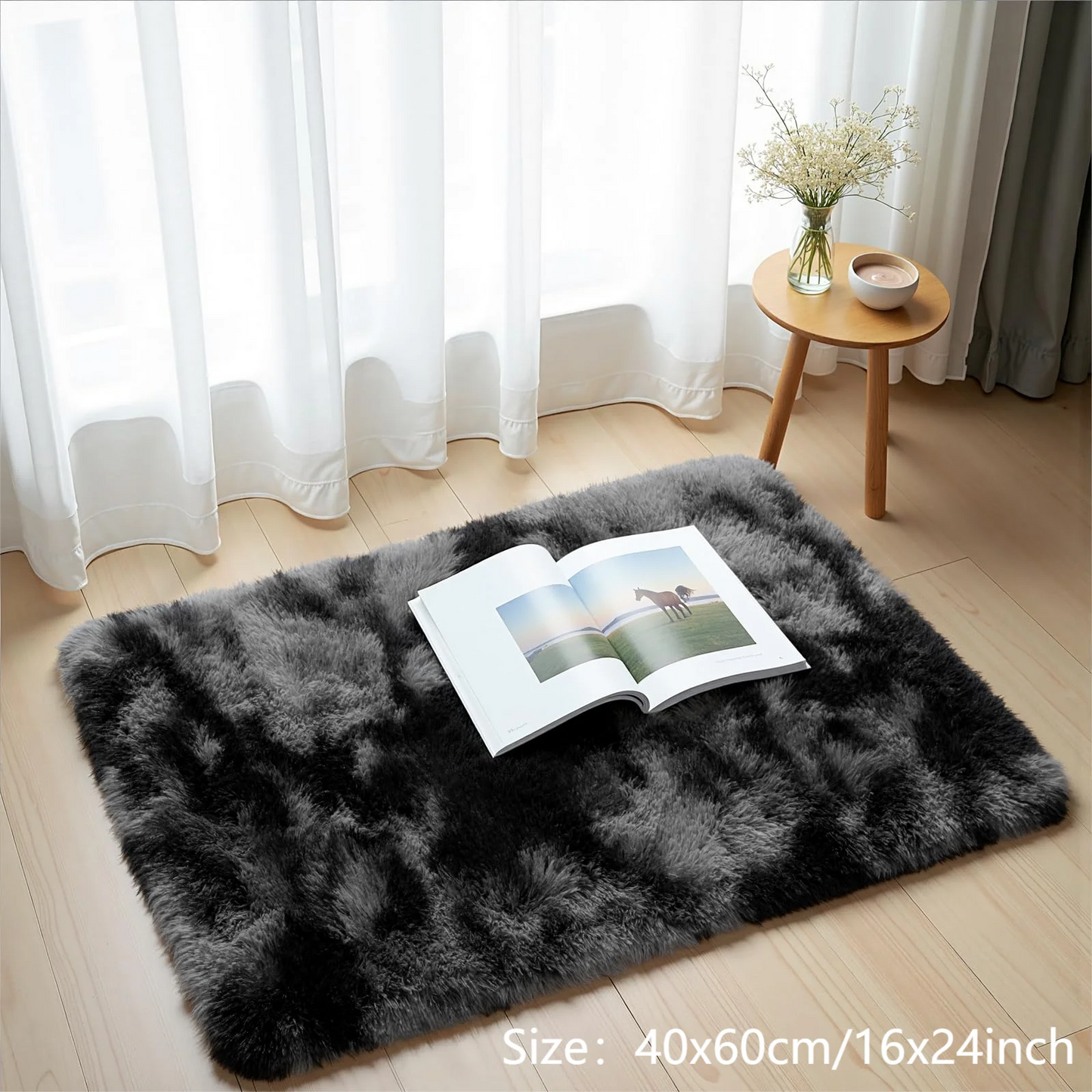 Tie-Dye Plush Carpet | Soft Non-Slip Mat for Kids' Crawling & Cozy Living Spaces 1