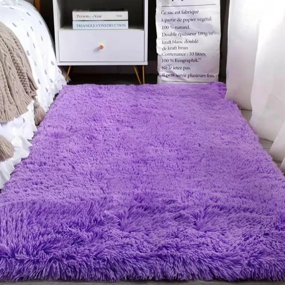 Tie-Dye Plush Carpet | Soft Non-Slip Mat for Kids' Crawling & Cozy Living Spaces 15